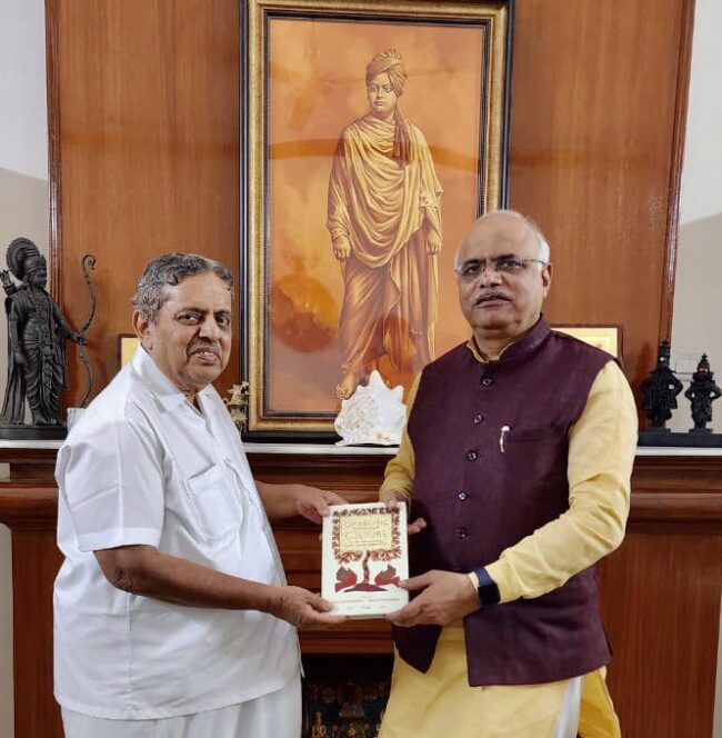 With Yogacharya Guruji Dr H R Nagendra (2023)